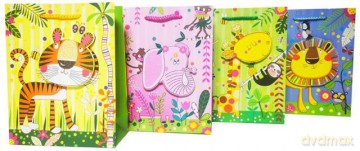 Torebka Lux Pop-up dziecięce zoo średnia 18x24x8cm