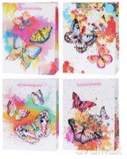Torebka Lux Pop-up Motyle duża (26x32x10cm) A4