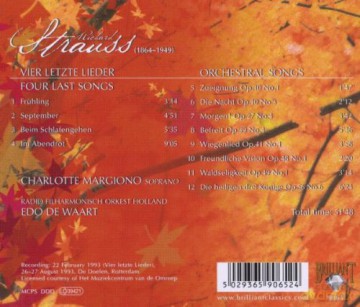 Strauss: Strauss: Four Last Songs [CD]