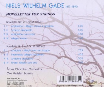 Aarhus Co: Gade: Novelletter For Strings [CD]