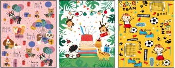 Torebka papierowa dziecięca TGB-75 hiper jumbo+ (49x49x25cm) mix