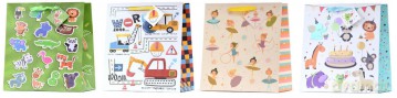 Torebka papierowa dziecięca TN-20 (17,8x22,9x9,8 cm) mix