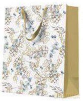 Torebka premium Winter leaves, large 26,5x33,5x13cm