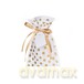 Torebka prezentowa 10x16cm kropki gold