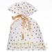 Torebka prezentowa 30x40cm kropki gold