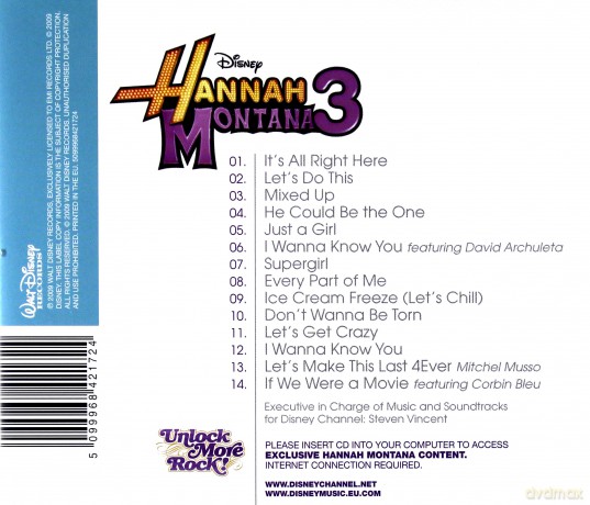 Hannah Montana 3 soundtrack [CD]