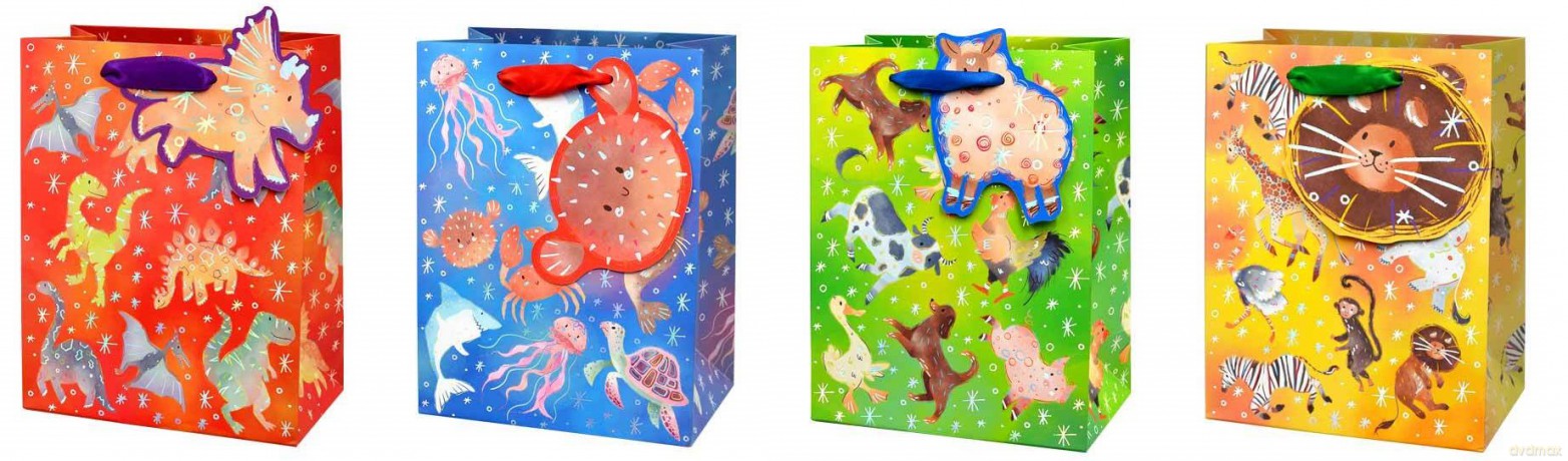 Torebka QPM dziecięca, zwierzątka (22,8x17,7x9,8cm) mix