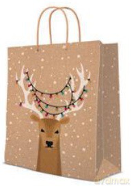 Torebka świąteczna Christmas light large 26,5x33,5x13cm