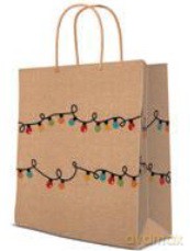 Torebka świąteczna Christmas light medium 20x25x10cm