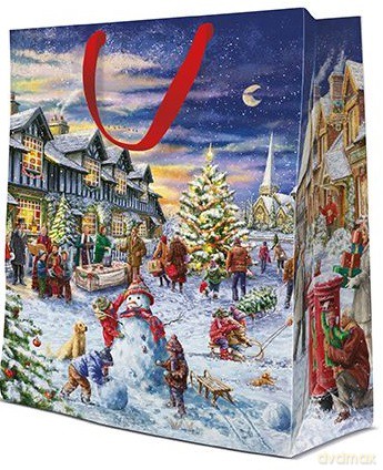 Torebka świąteczna Christmas Market big 30x41x12cm