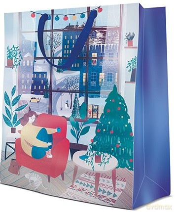 Torebka świąteczna Cozy Christmas big 30x41x12cm