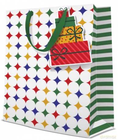 Torebka świąteczna Nutcracker large 26,5x33,5x13cm