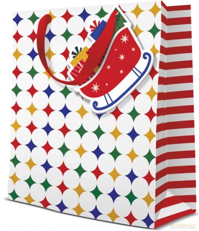 Torebka świąteczna Nutcracker medium 20x25x10cm