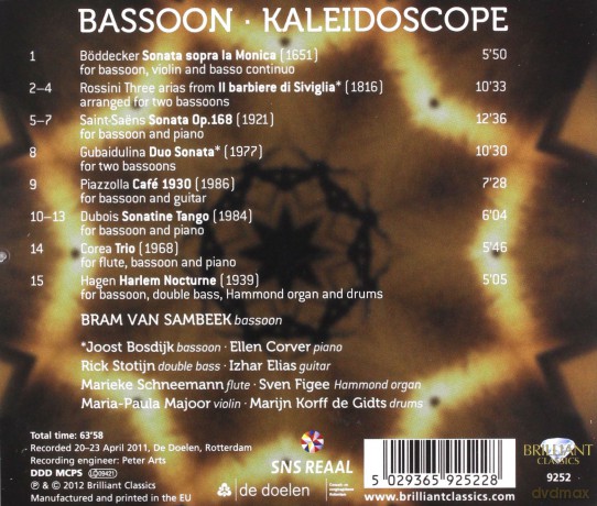 Bram Van Sambeek: Bassoon Kaleidoscope [CD]