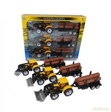 Traktor z przyczepą 33cm