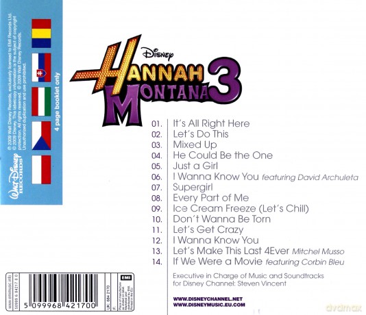 Hannah Montana 3 (EE Version) soundtrack [CD]