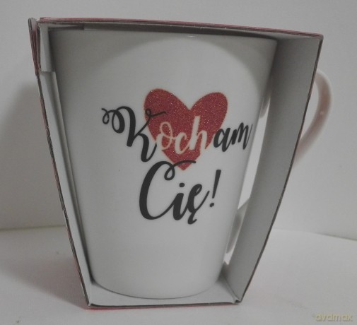 Walentynki kubek NBC skos 300ml - Kocham Cię