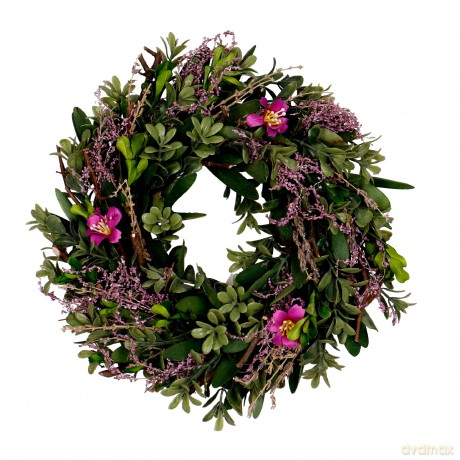 Wianek wielkanocny 25 cm fioletowy