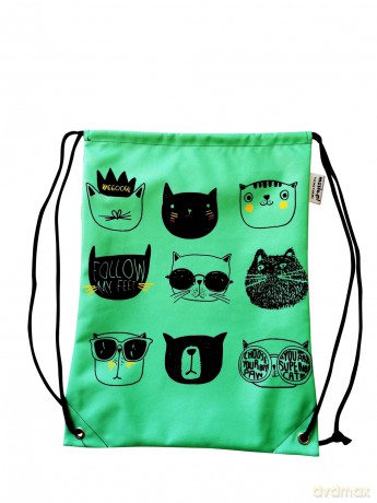 Worek Cat face WR 1009