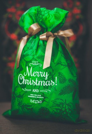 Worek Merry Christmas - świąteczne motywy 20x30cm
