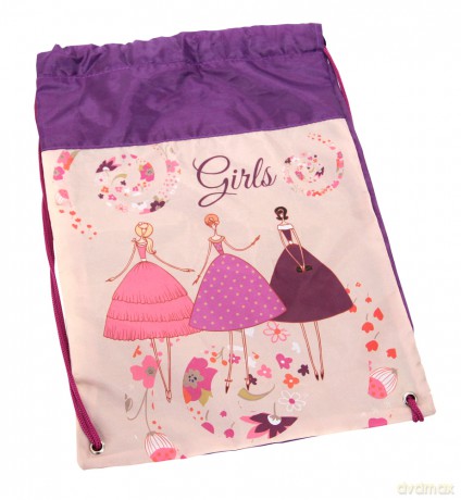 Worek na kapcie różówo - fioletowy Girls Street