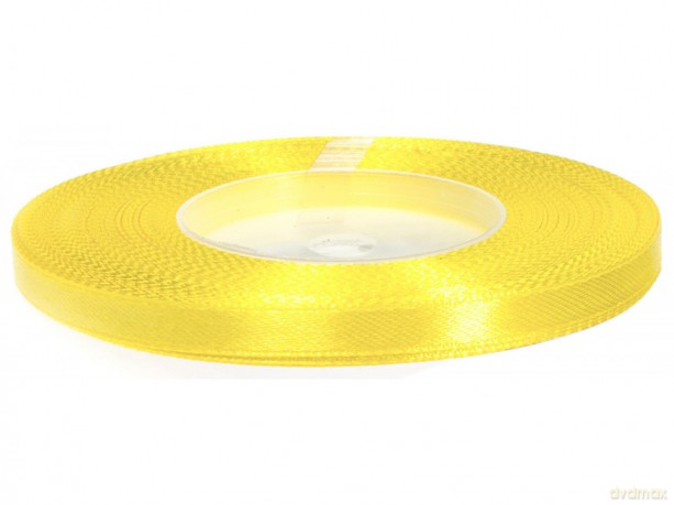 Wstazka AX06-23 6mm/32m satynowa żółta
