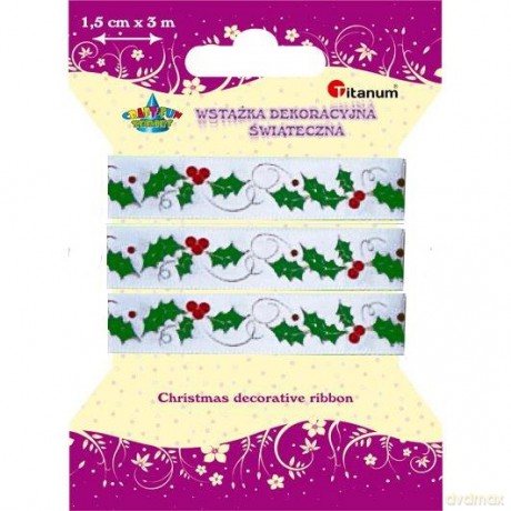 Wstążka 1,5cm/3m Xmas DD158