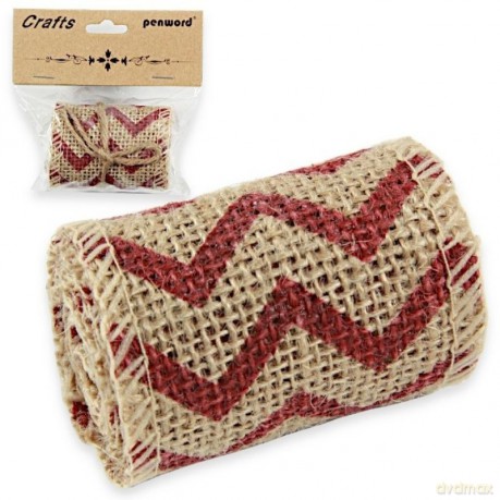 Wstążka jutowa H041 6cm x 1m