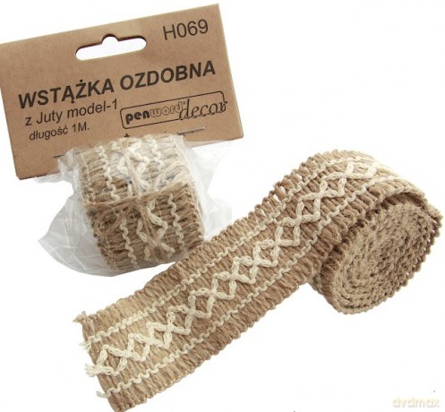 Wstążka jutowa Model-1 1m