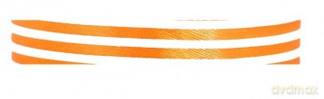 Wstążka materiałowa w linie pomarańczowa 12mm/22mb