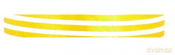 Wstążka materiałowa w linie żółta 25mm/22mb