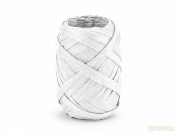 Wstążka rafia biała 5mm/10m
