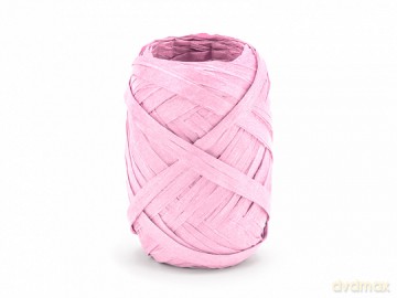 Wstążka rafia jasny róż 5mm/10m