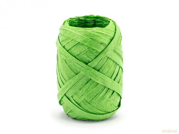Wstążka rafia zielona 5mm/10m