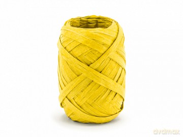 Wstążka rafia żółta 5mm/10m
