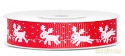 Wstążka rypsowa rudolf 15mm/10m