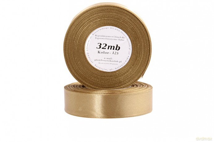 Wstążka satynowa 6mm/32mb cappucino