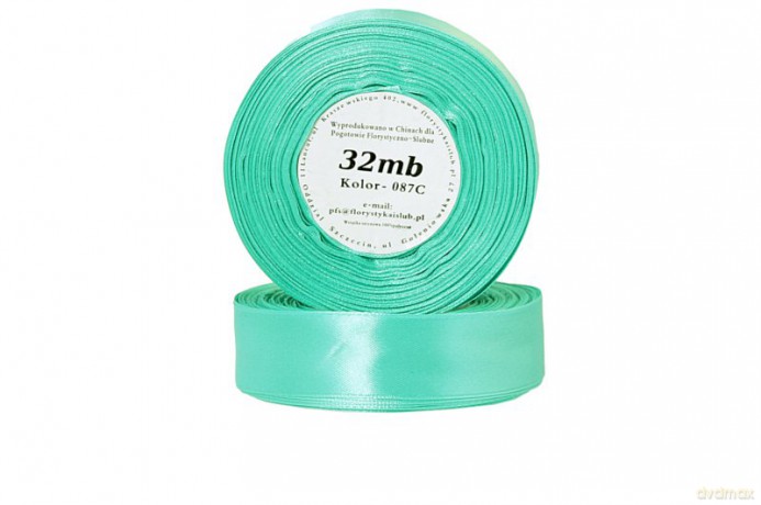 Wstążka satynowa 6mm/32mb ciemnomiętowy