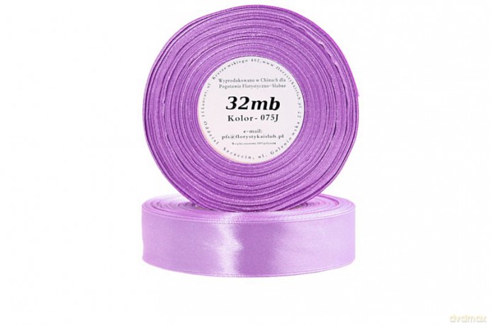 Wstążka satynowa 6mm/32mb jasnowrzosowa