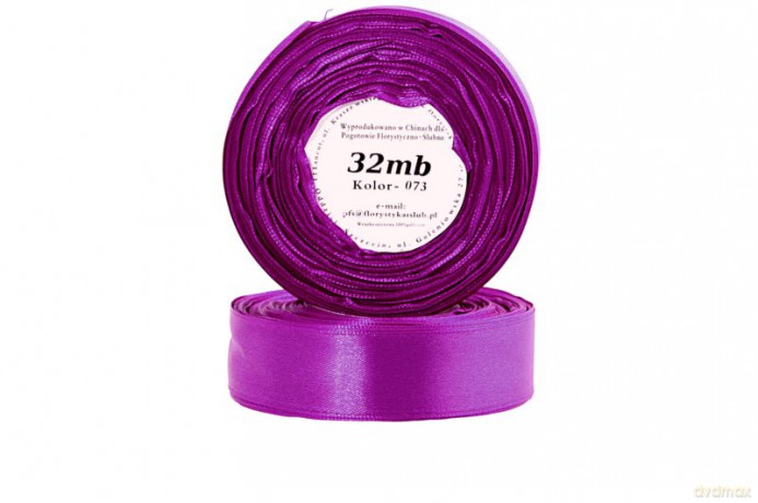 Wstążka satynowa 6mm/32mb śliwkowa