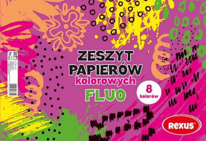 Wycinanka kredowa fluo A4/8k