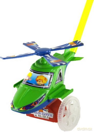 Zabawka pchacz helikoptem 21cm z rączka