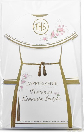 Zaproszenia komunia św. alba op. 4 szt.