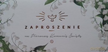 Zaproszenia Komunia święta op.10 mix