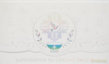 Zaproszenia na Chrzest ZLUX op.10szt. mix (zaproszenie Lux Edition)
