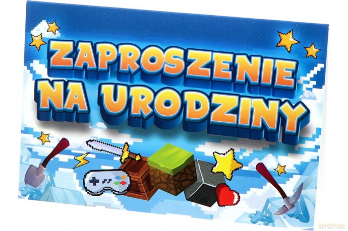 Zaproszenia na urodziny dziecięce op.10szt. mix