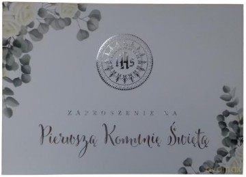 Zaproszenie Komunia Św. op.10szt mix