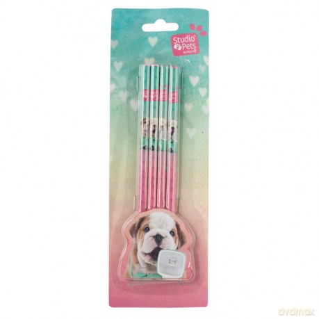 Zestaw 4 ołówków Studio Pets PEG-9044