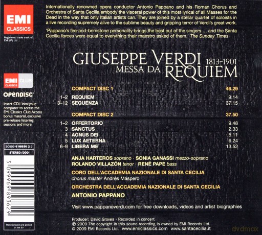 Pappano: Requiem [2CD]