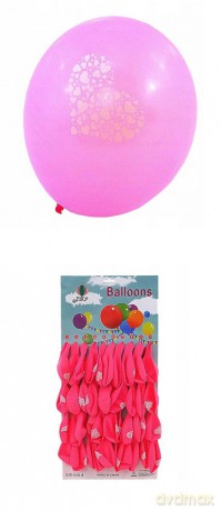 Zestaw Balonów różowych 40 szt., średnica ok. 25cm, na blistrze